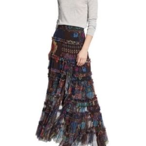 SOLD Johnny was biya mylenA tiered skirt
